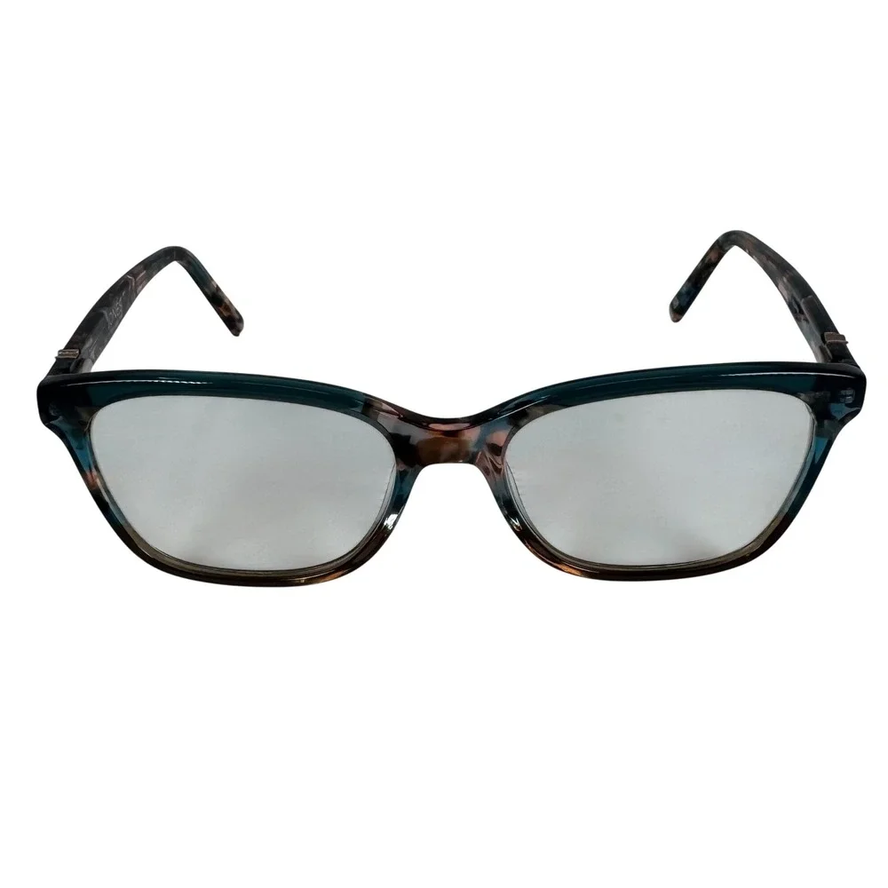 JONES‎ NEW YORK VJON786 Teal Havana Tortoise Eyeglasses Frames Only 51 16 135